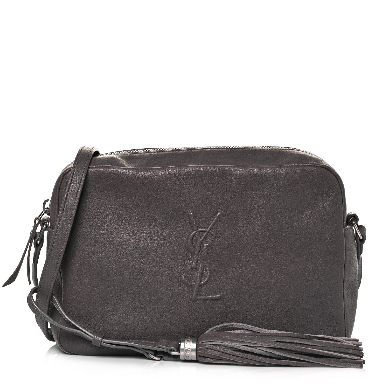 Saint Laurent Calfskin Monogram Small Lou Camera Bag Asphalt 1 of 16