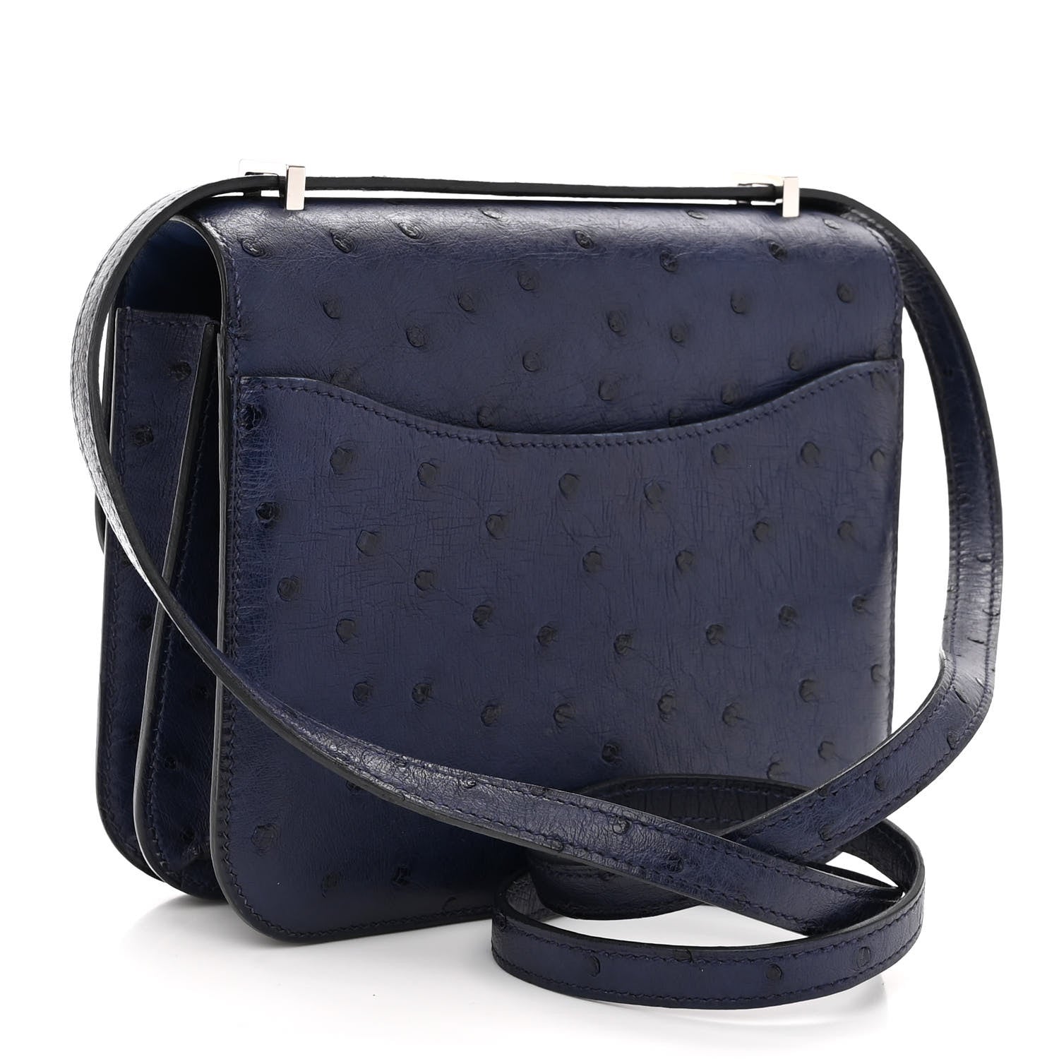 Hermes Ostrich Constance 18 Bleu Iris 3 of 11