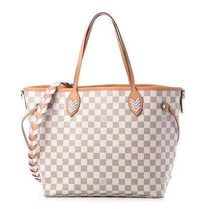 Louis Vuitton Damier Azur Braided Neverfull MM Orange 1 of 4