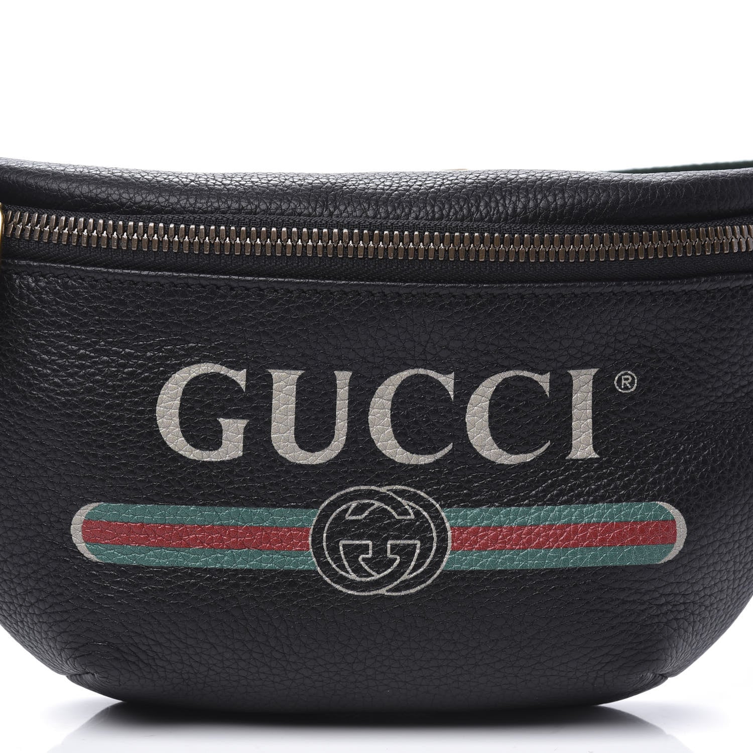 Gucci Grained Calfskin Small Logo Belt Bag Black 10 of 10