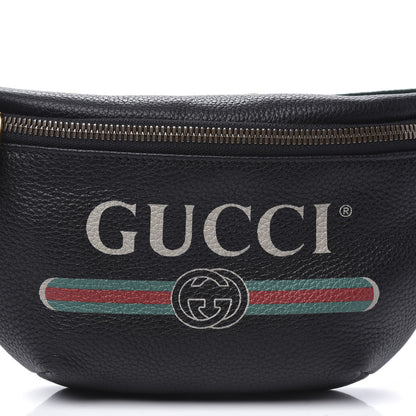 Gucci Grained Calfskin Small Logo Belt Bag Black 10 of 10