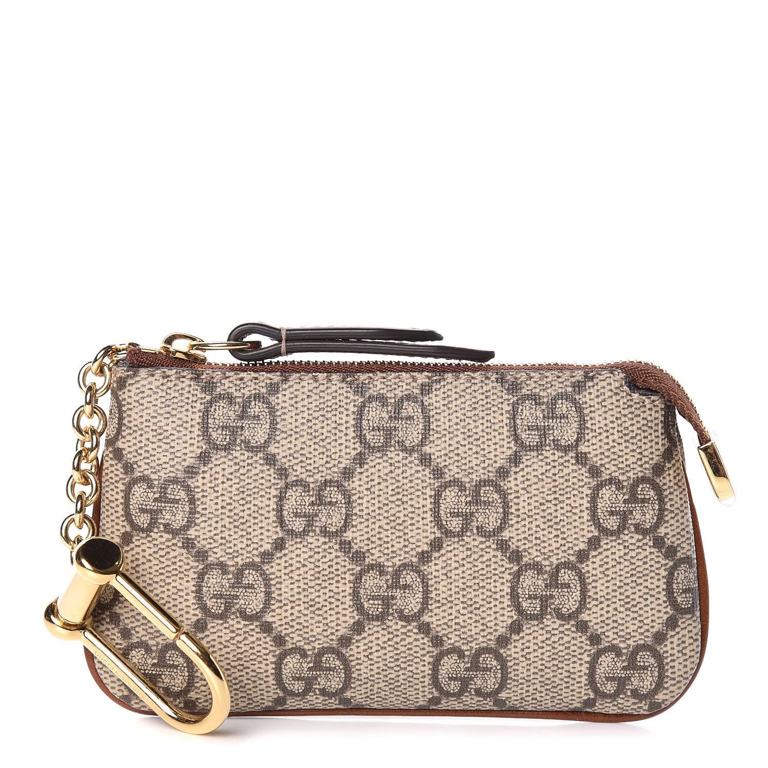 Gucci GG Supreme Monogram Key Case Brown 1 of 8
