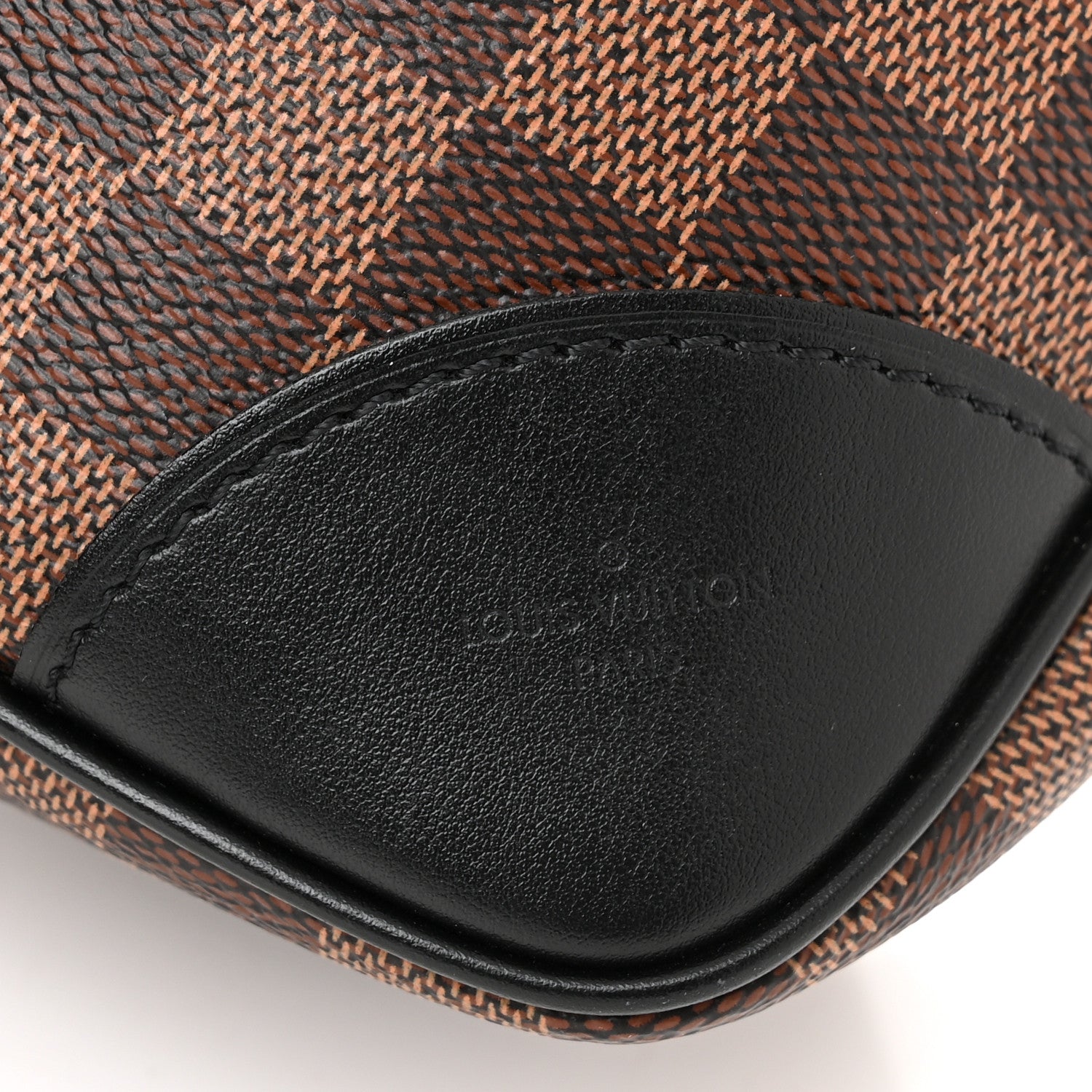 Louis Vuitton Damier Ebene Odeon MM Black 6 of 9
