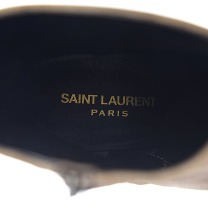 Saint Laurent Suede Loulou Ankle 70 Zip Boot 42 New Sigaro 9 of 10