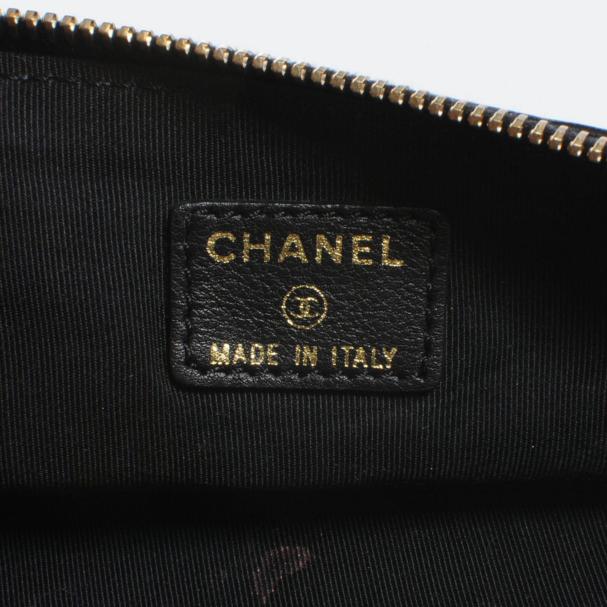 Chanel Lambskin and Patent Leather Camellia Wristlet Black 6 of 8