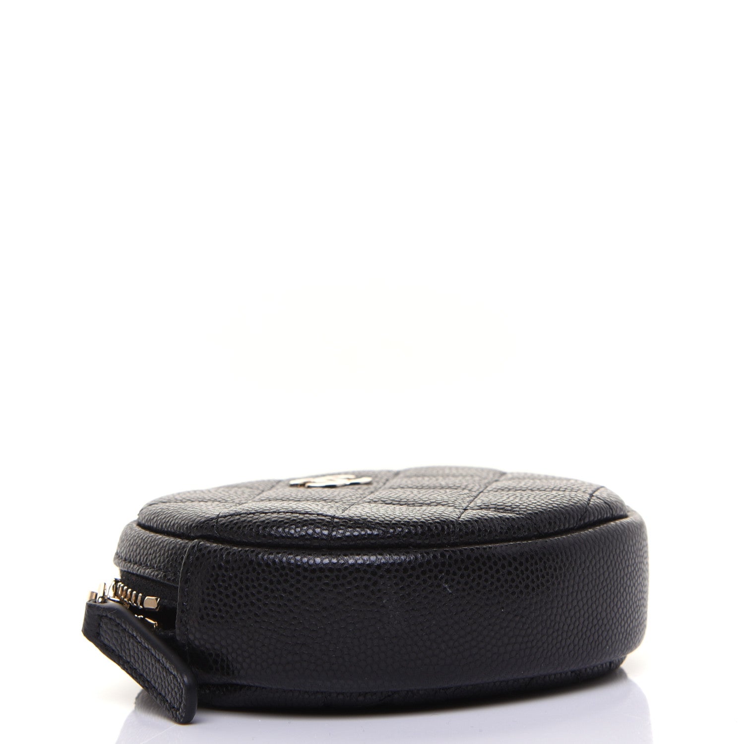 Chanel Caviar Quilted Zip Around Classic Coin Purse Black 4 of 12