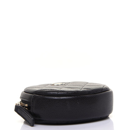 Chanel Caviar Quilted Zip Around Classic Coin Purse Black 4 of 12