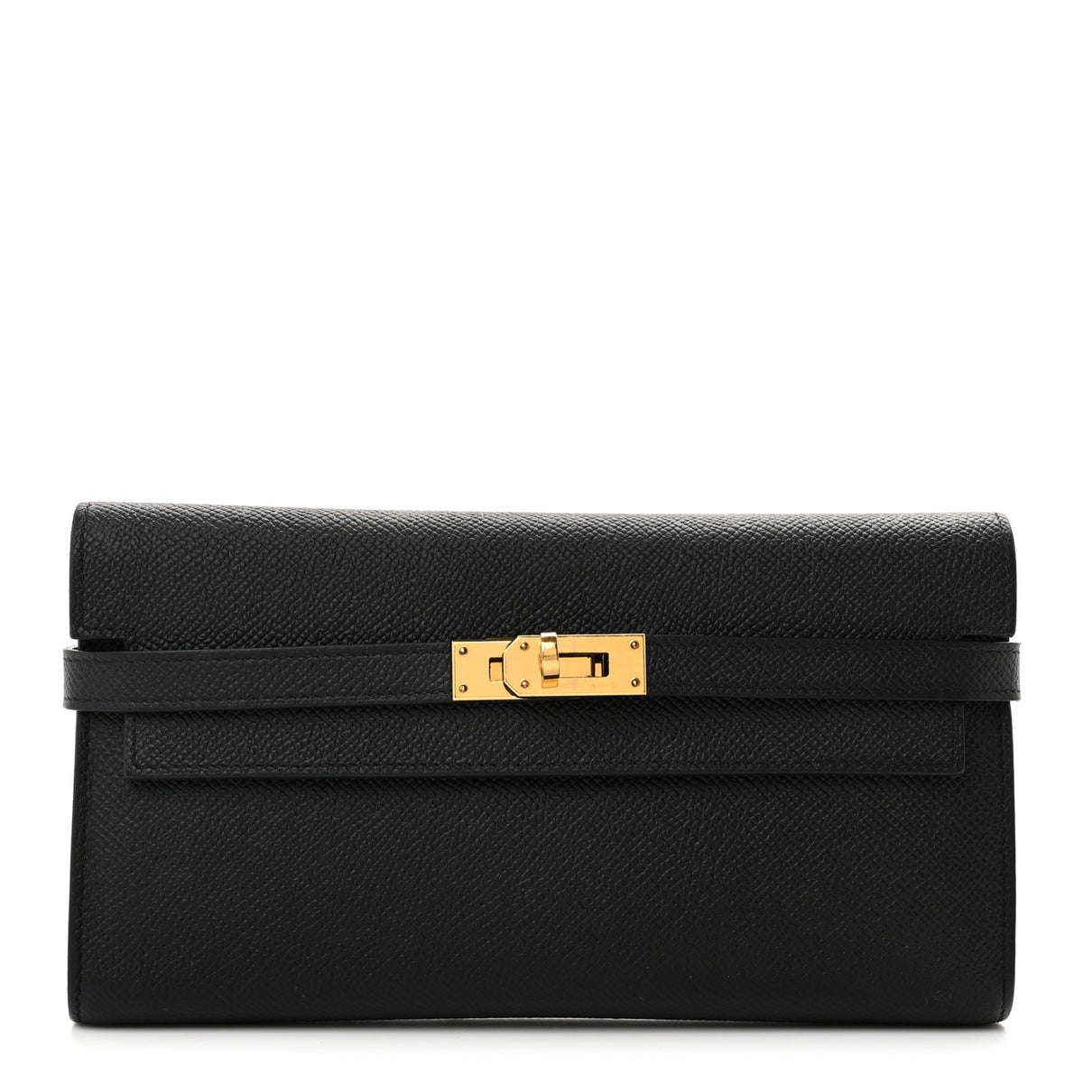 Hermes Epsom Kelly Longue Wallet Black 1 of 8