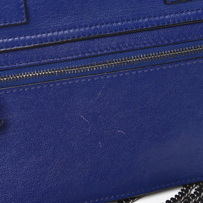 Proenza Schouler Lambskin Fringe PS1 Large Chain Wallet Cobalt Blue 10 of 11