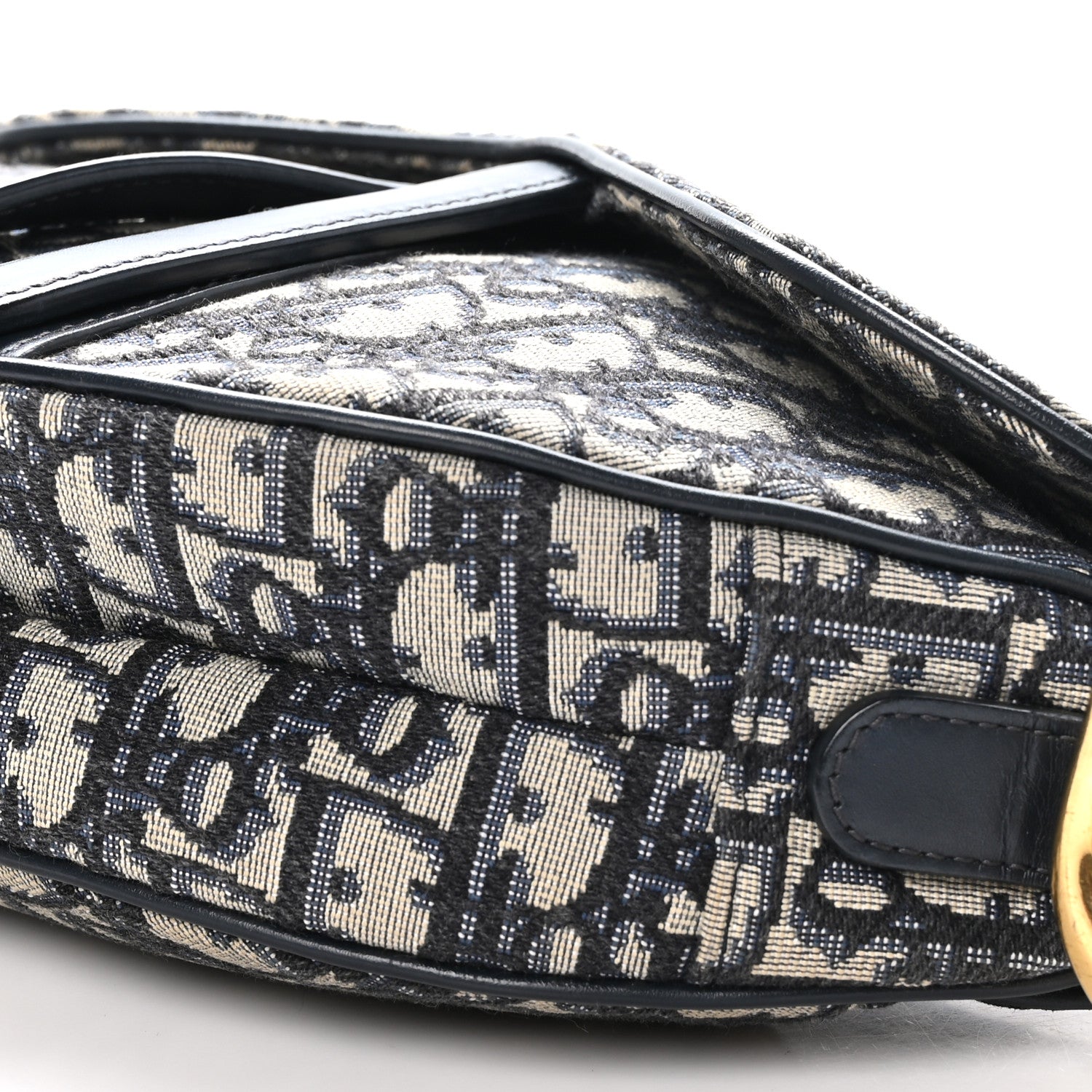 Christian Dior Oblique Saddle Bag Blue 10 of 11