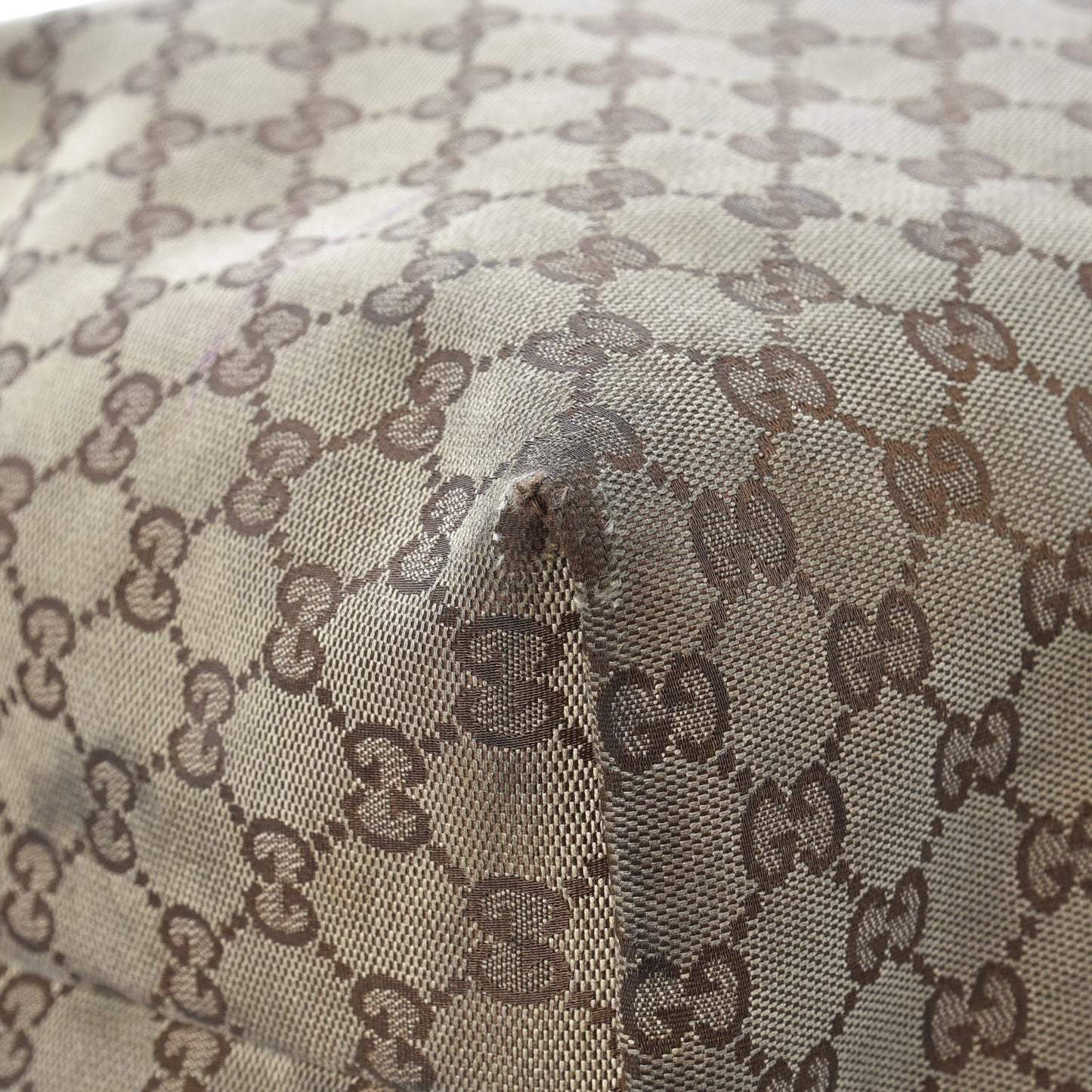 Monogram Patent Trim Tote Black