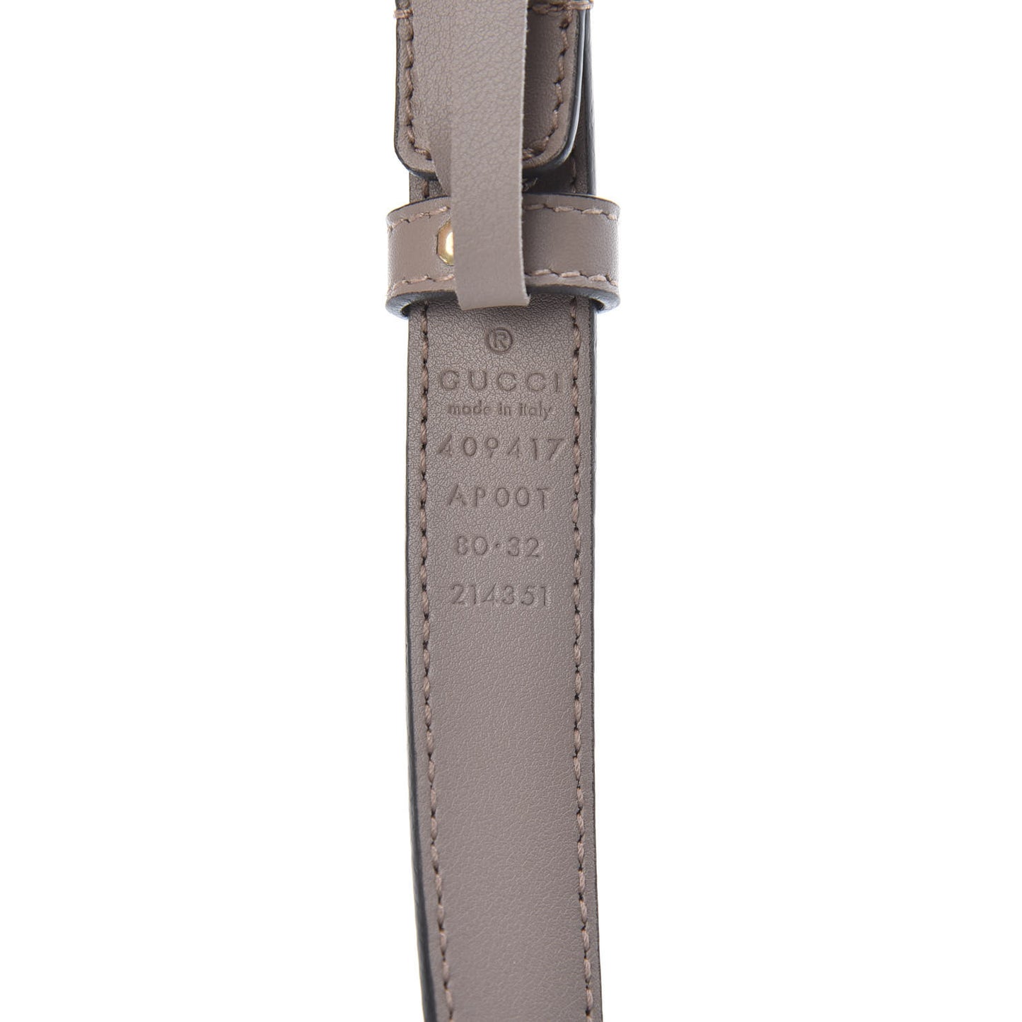Calfskin Double G 20mm Belt 80 32 Porcelain Rose