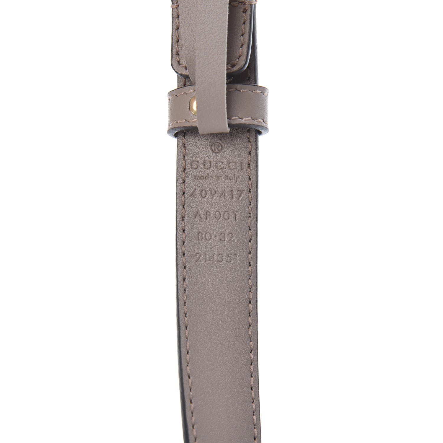 Gucci Calfskin Double G 20mm Belt 80 32 Porcelain Rose 3 of 5