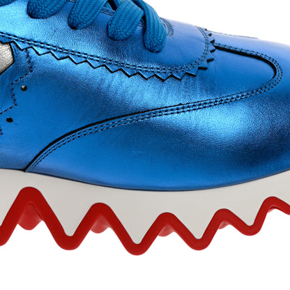 Christian Louboutin Laminated Nappa Neoprene Calfskin Mens Loubishark Sneakers 45 Version Multicolor 8 of 9