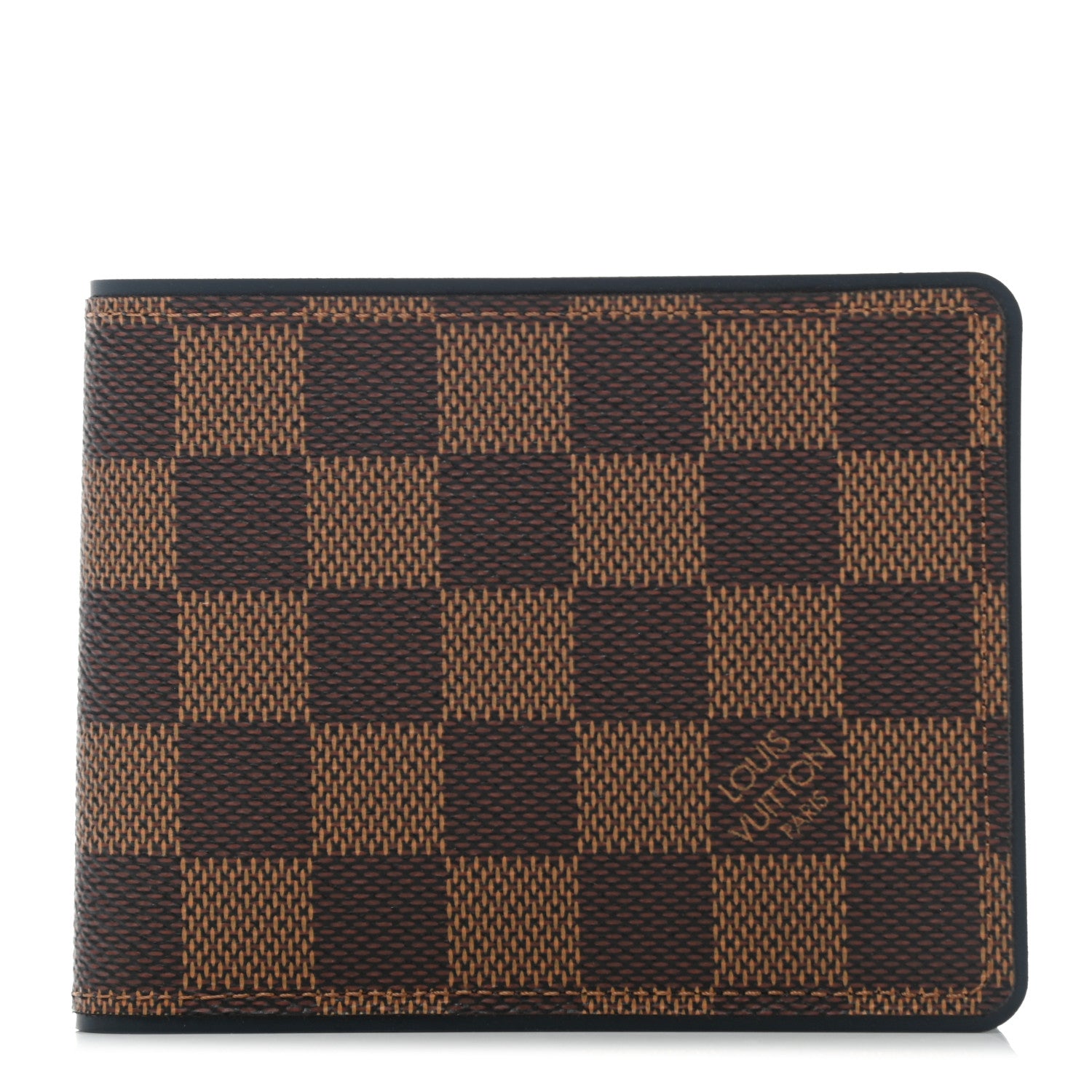 Louis Vuitton Damier Ebene Calfskin Multiple Wallet Blue 1 of 6