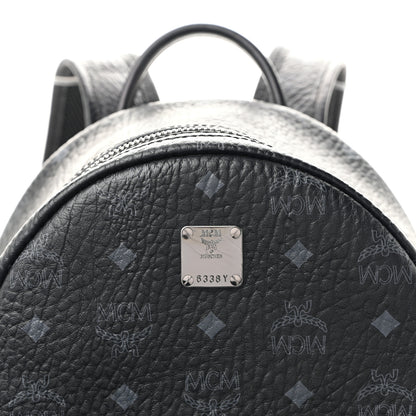MCM Visetos Small Side Stud Stark Backpack Black 8 of 12