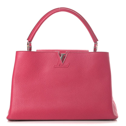 Louis Vuitton Taurillon Capucines MM Fuchsia 1 of 12