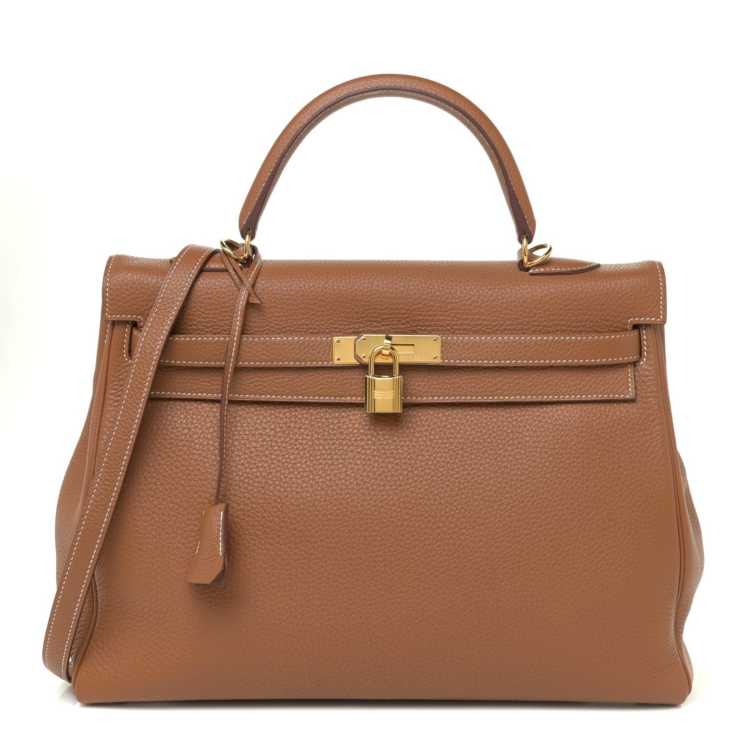 Hermes Togo Kelly Retourne 35 Gold 1 of 12