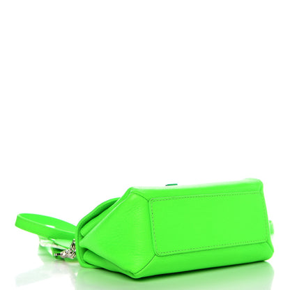 Balenciaga Grained Calfskin Le Dix Nano Soft Cartable Vert Fluo 4 of 7