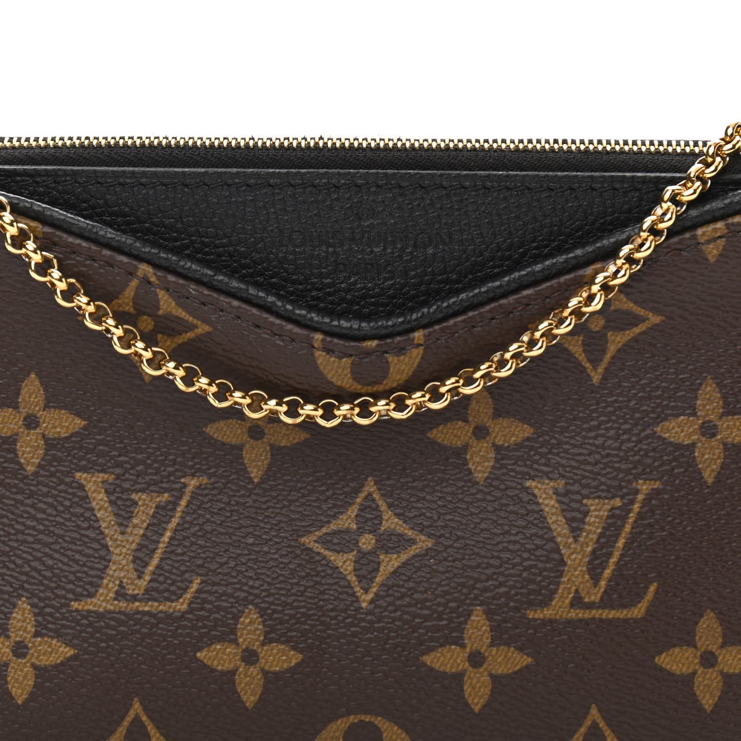 Monogram Pallas Clutch Black