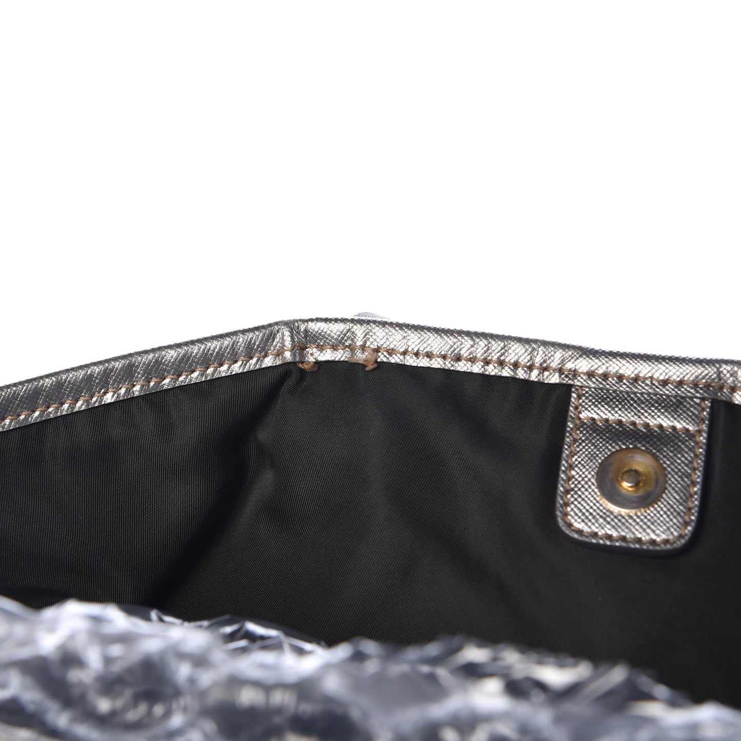 Tessuto Nylon Saffiano Tote Green