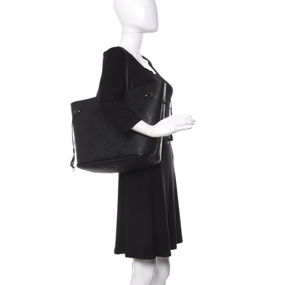 Louis Vuitton Empreinte Monogram Giant Neverfull MM Black 2 of 11
