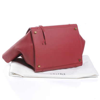 Celine Supple Calfskin Medium Phantom Luggage Vermillion 4 of 9