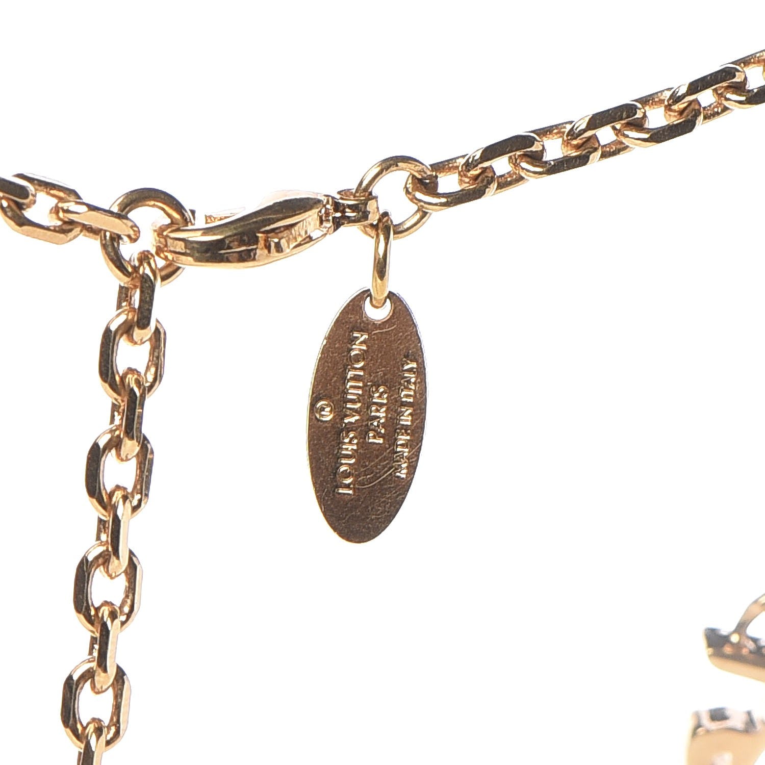 Louis Vuitton Graffiti PM Necklace Gold 5 of 6