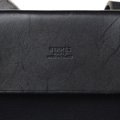 Hermes Toile Vache Hunter Herbag Cabas MM Black 6 of 16