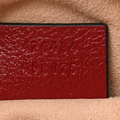 Gucci Azalea Calfskin Matelasse Diagonal Torchon GG Marmont Belt Bag 75 30 Black Romantic Cerise 6 of 9