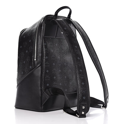 MCM Metallic Visetos Spot MD Backpack Silver Black 3 of 14