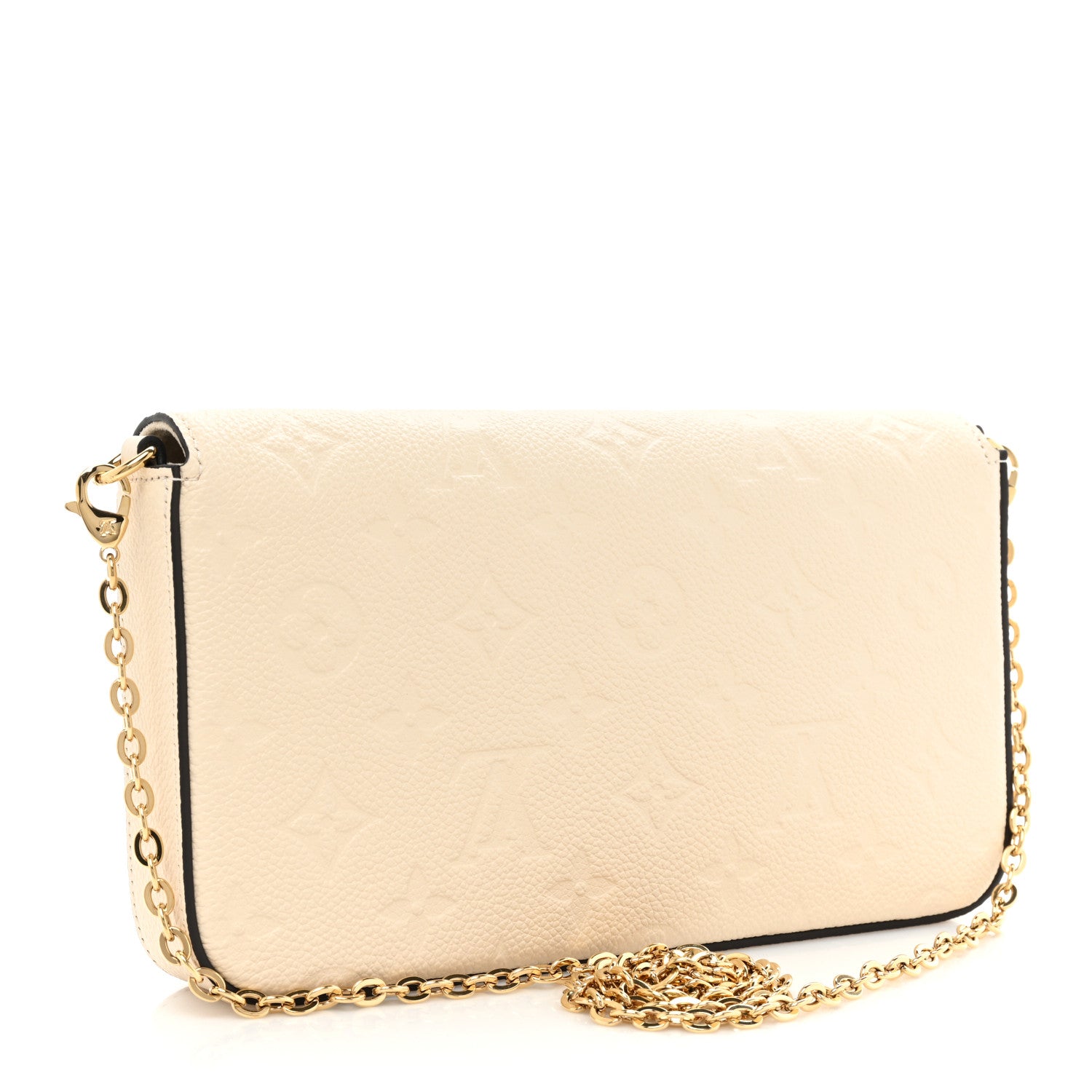 Louis Vuitton Empreinte Pochette Felicie Chain Wallet Cream 4 of 11