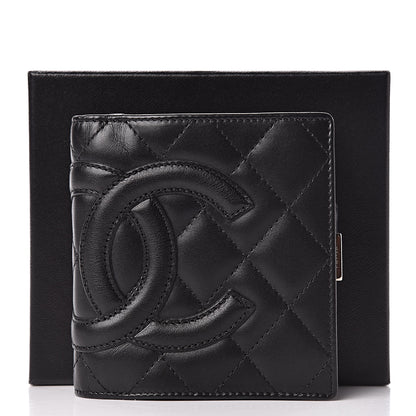 Chanel Calfskin Quilted Cambon Bi-Fold Wallet Black 9 of 9