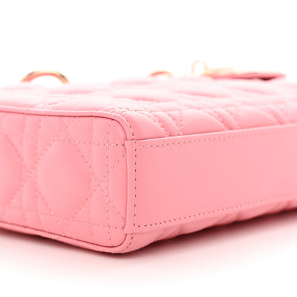 Christian Dior Lambskin Cannage Medium Lady D-Joy Light Pink 9 of 13