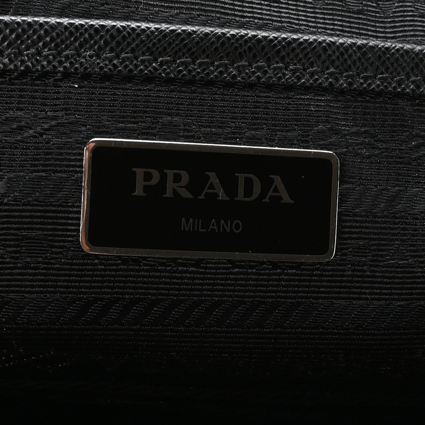 Re-Nylon Saffiano Medium Backpack Black
