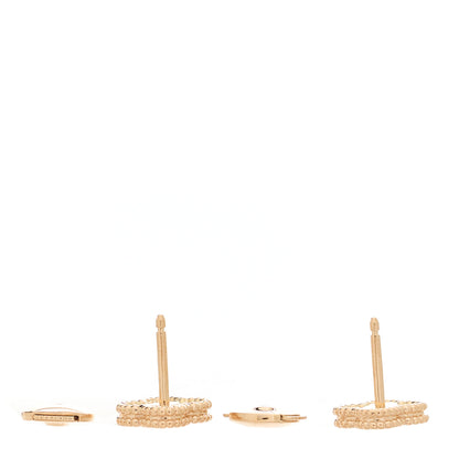 Van Cleef & Arpels 18K Rose Gold Sweet Alhambra Earrings 5 of 10