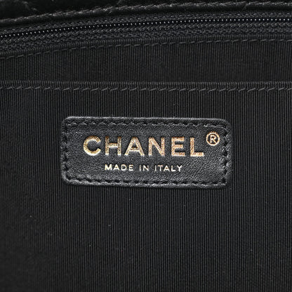 Chanel Calfskin Quilted Small XXL Travel Flap Bag Black 6 of 10