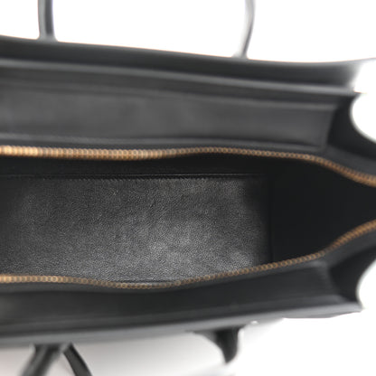 Celine Smooth Drummed Calfskin Nano Luggage Zinc Almond 5 of 10