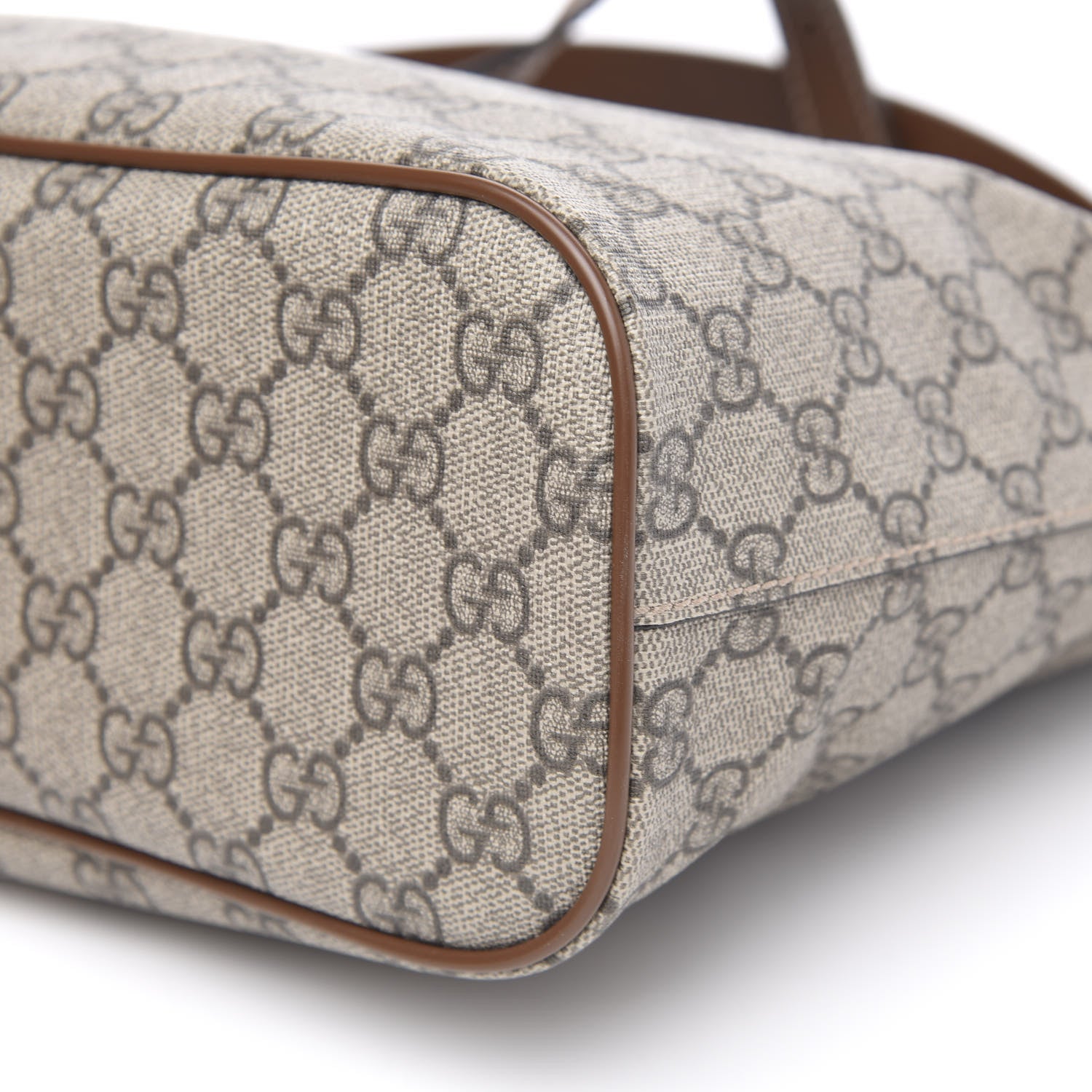 Gucci Soft GG Supreme Monogram Small Crossbody Tote Beige Cuir 9 of 9