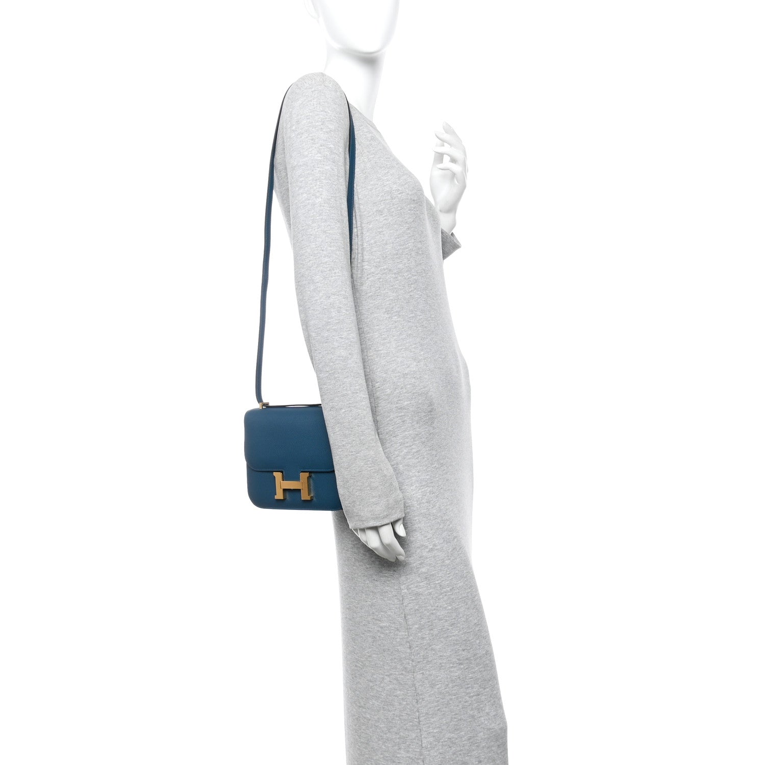 Hermes Epsom Constance 18 Deep Blue 2 of 13