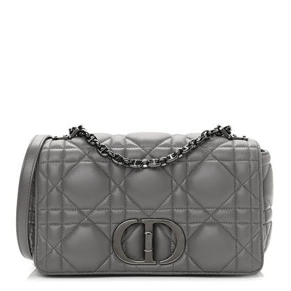 Christian Dior Calfskin Macrocannage Medium Caro Bag Iron Grey 1 of 10