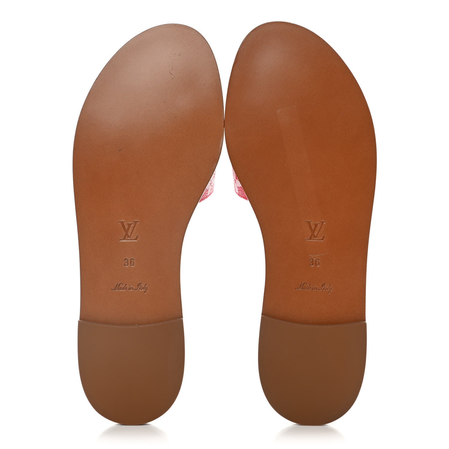 Louis Vuitton Monogram Escale Lock It Flat Mule 36 Rouge 5 of 9