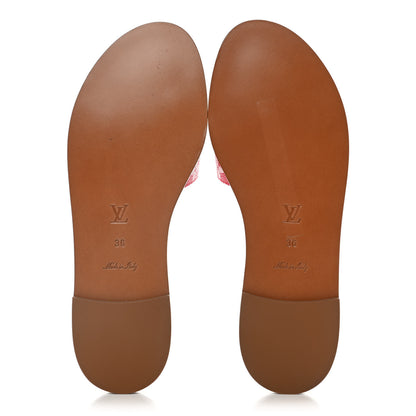Louis Vuitton Monogram Escale Lock It Flat Mule 36 Rouge 5 of 9
