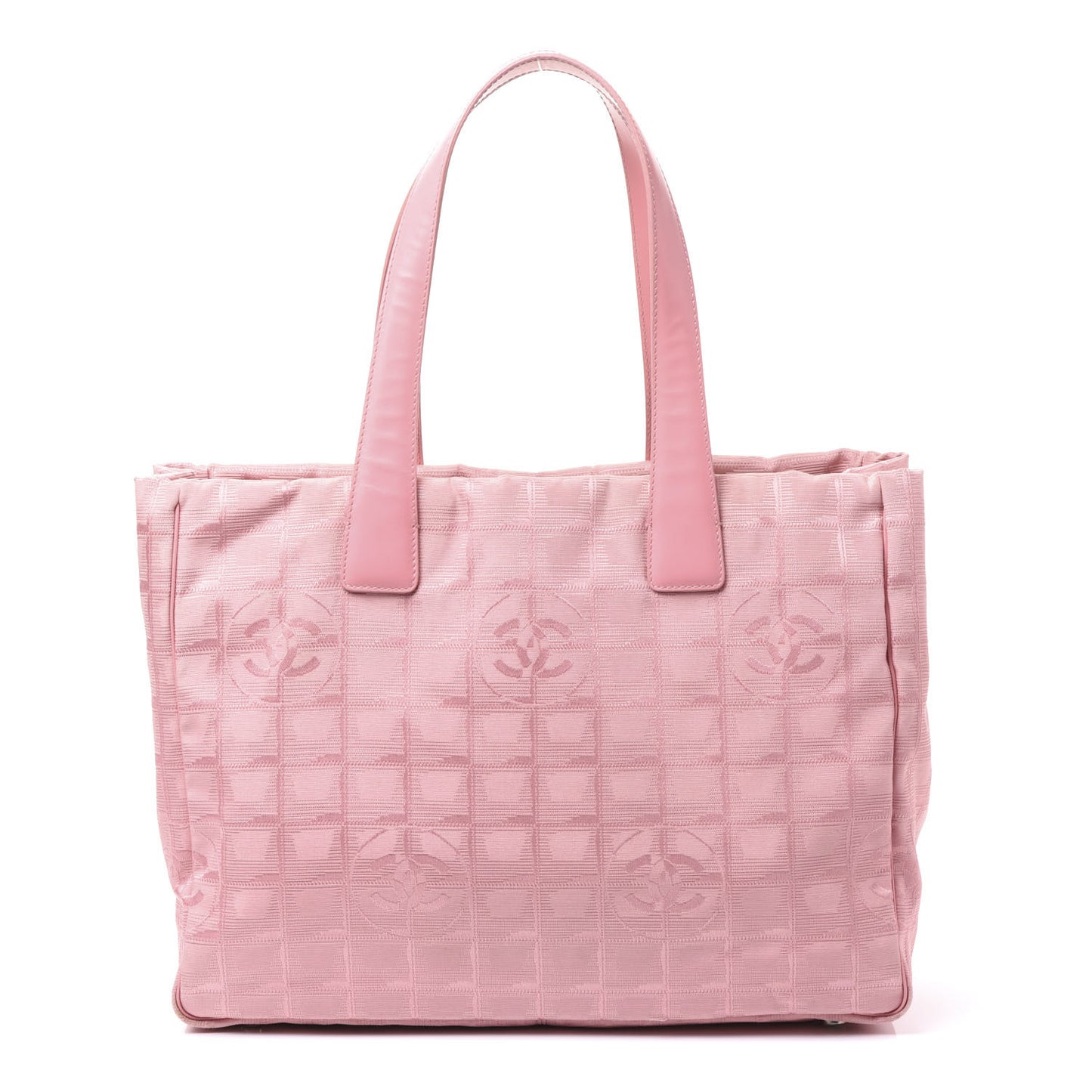 Nylon Medium Travel Tote Pink