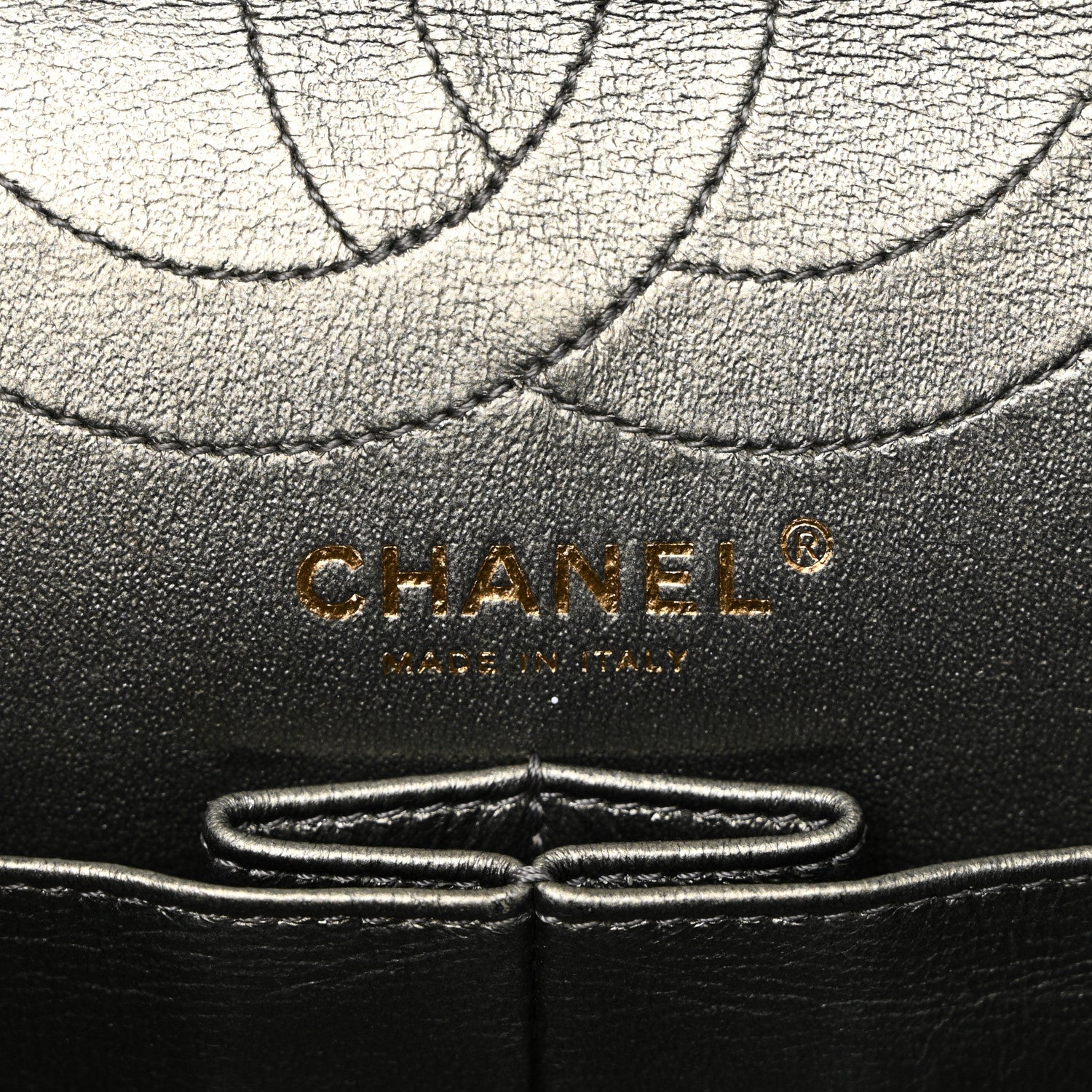 Chanel Metallic Aged Calfskin Quilted 2.55 Reissue 226 Flap Dark Grey 6 of 10