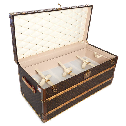 Louis Vuitton Monogram Malle Courrier Lozine Trunk 110 35 of 50