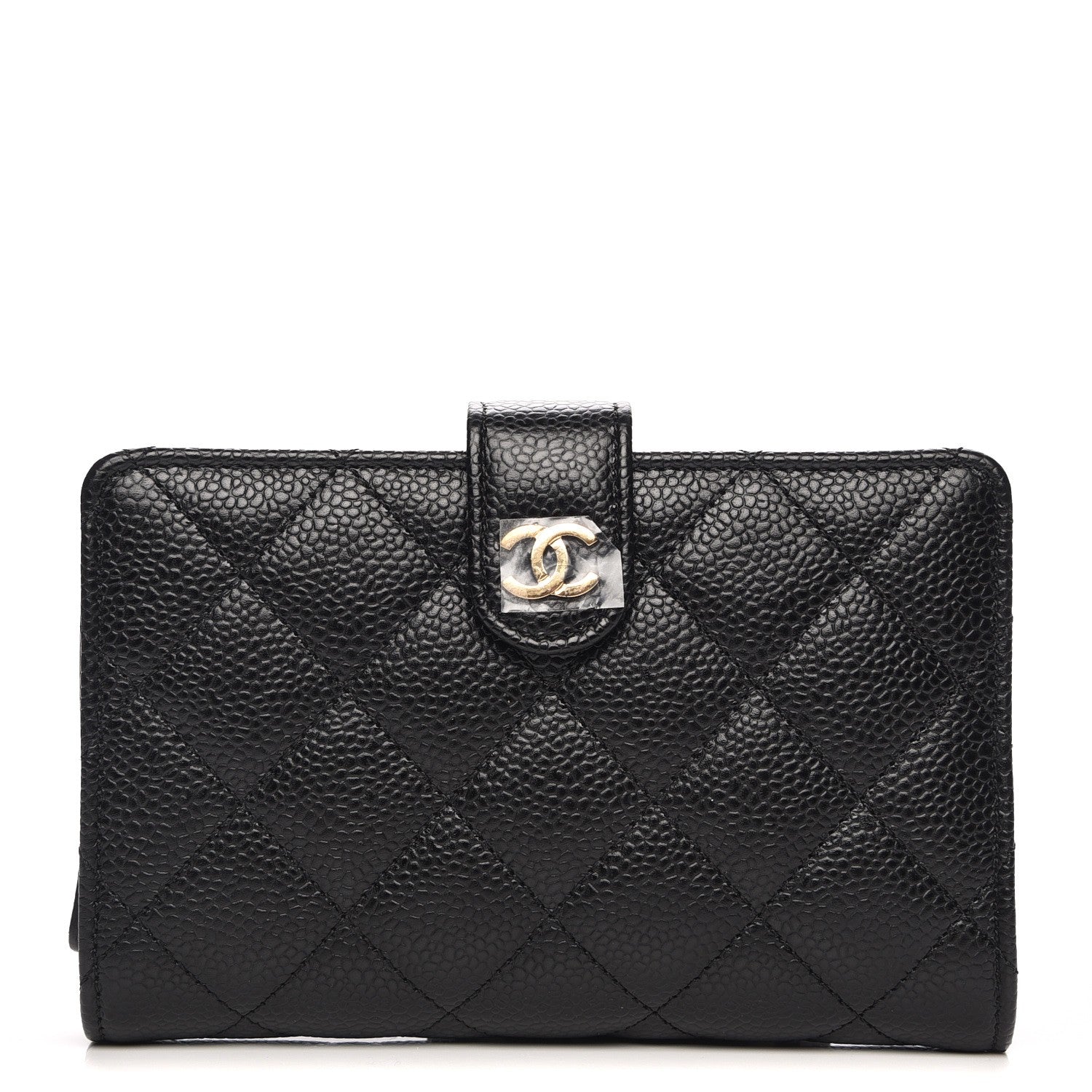 Chanel Caviar Quilted Zipped Pocket Wallet Black 1 of 8