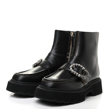 Gucci Cordovan Lux Dionysus Hunder Boots 39.5 Black 3 of 8