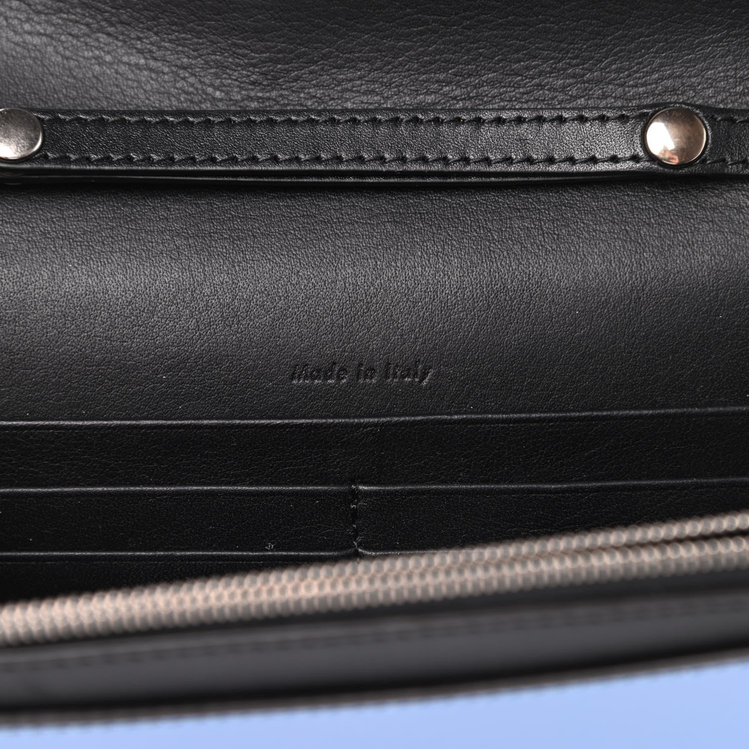 Celine Shiny Calfskin Clutch on a Chain Multicolor 7 of 16