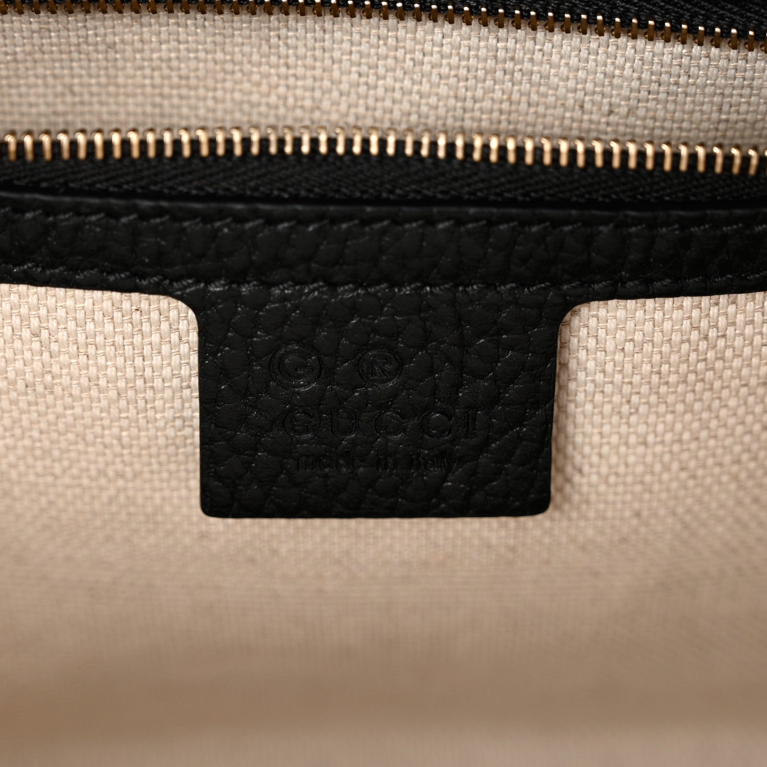 Gucci Dollar Calfskin Medium Soho Top Handle Satchel Black 6 of 9